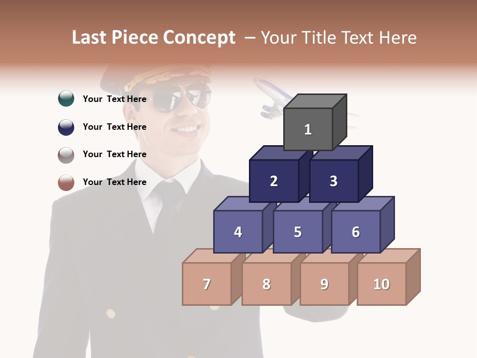 Looking Uniforms Pilot PowerPoint Template