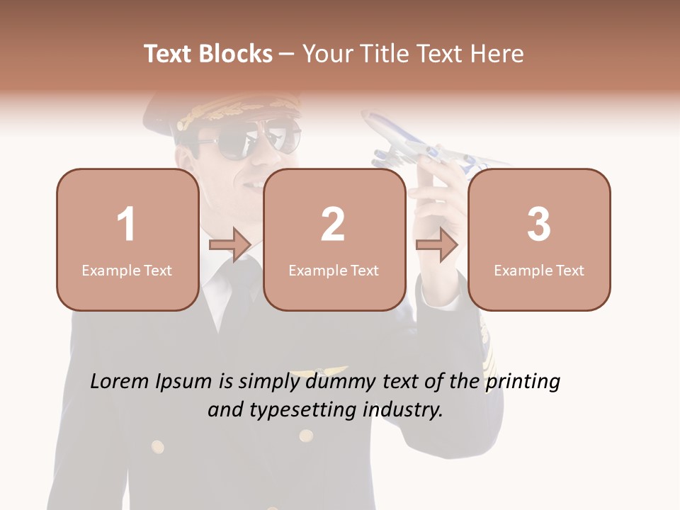 Looking Uniforms Pilot PowerPoint Template