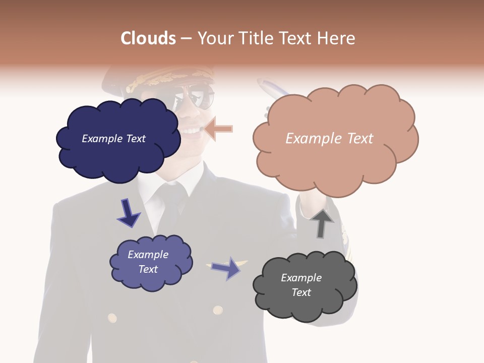 Looking Uniforms Pilot PowerPoint Template