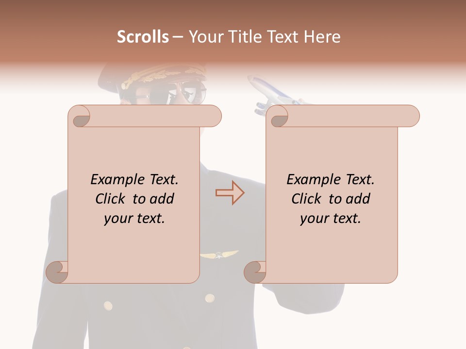 Looking Uniforms Pilot PowerPoint Template