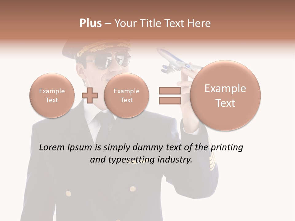 Looking Uniforms Pilot PowerPoint Template