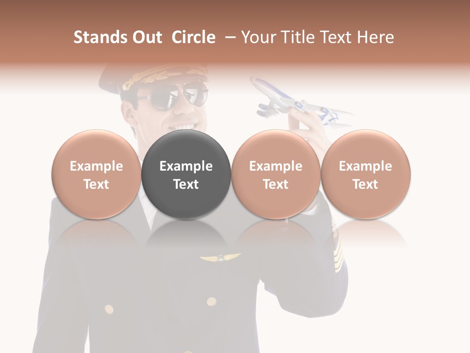Looking Uniforms Pilot PowerPoint Template