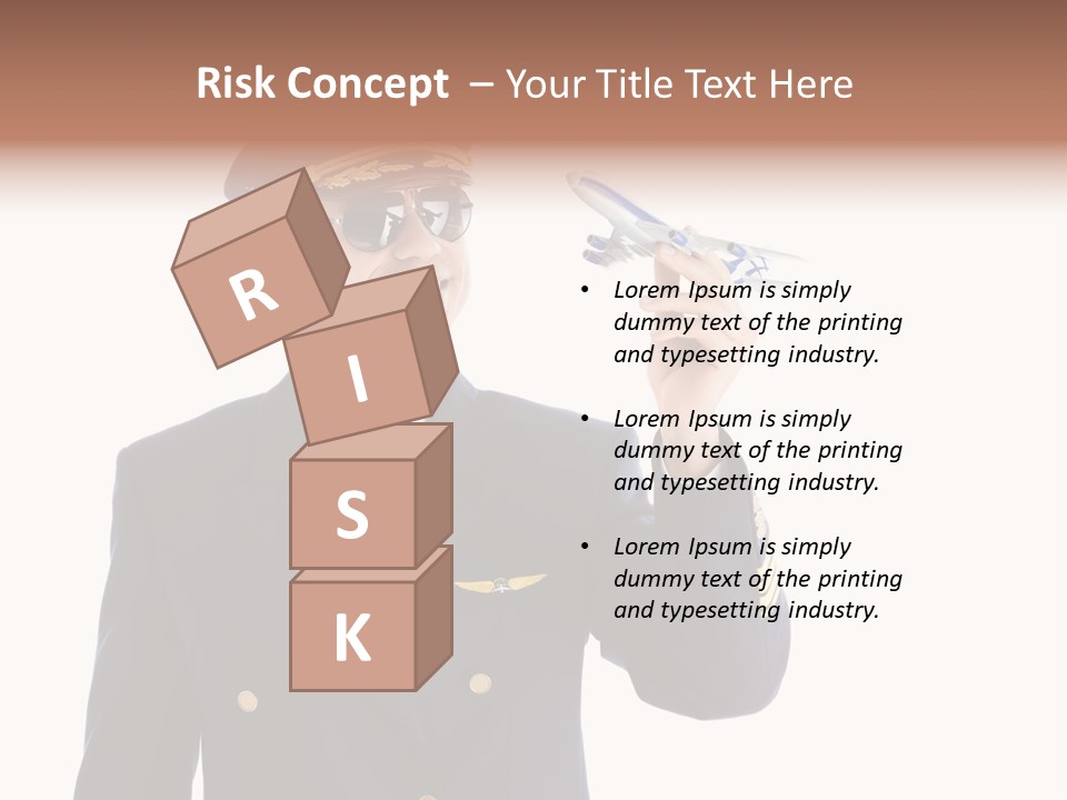 Looking Uniforms Pilot PowerPoint Template