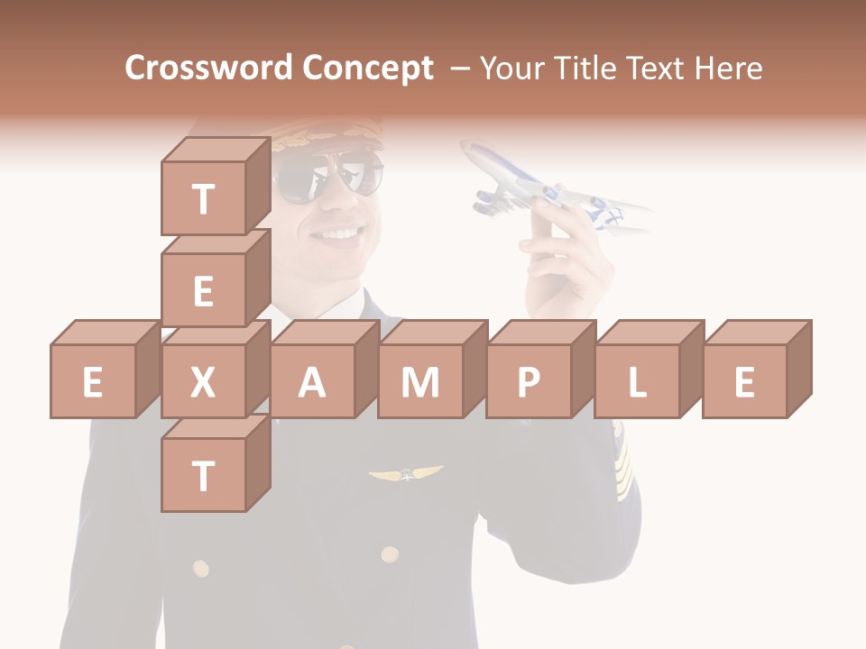 Looking Uniforms Pilot PowerPoint Template