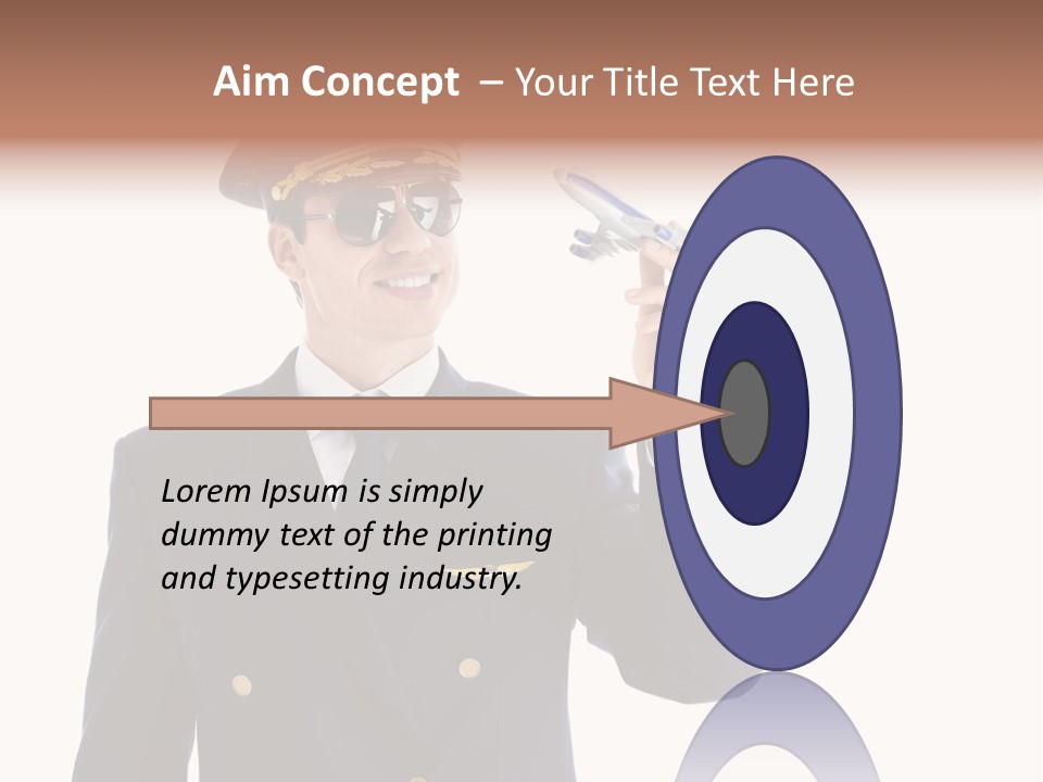 Looking Uniforms Pilot PowerPoint Template