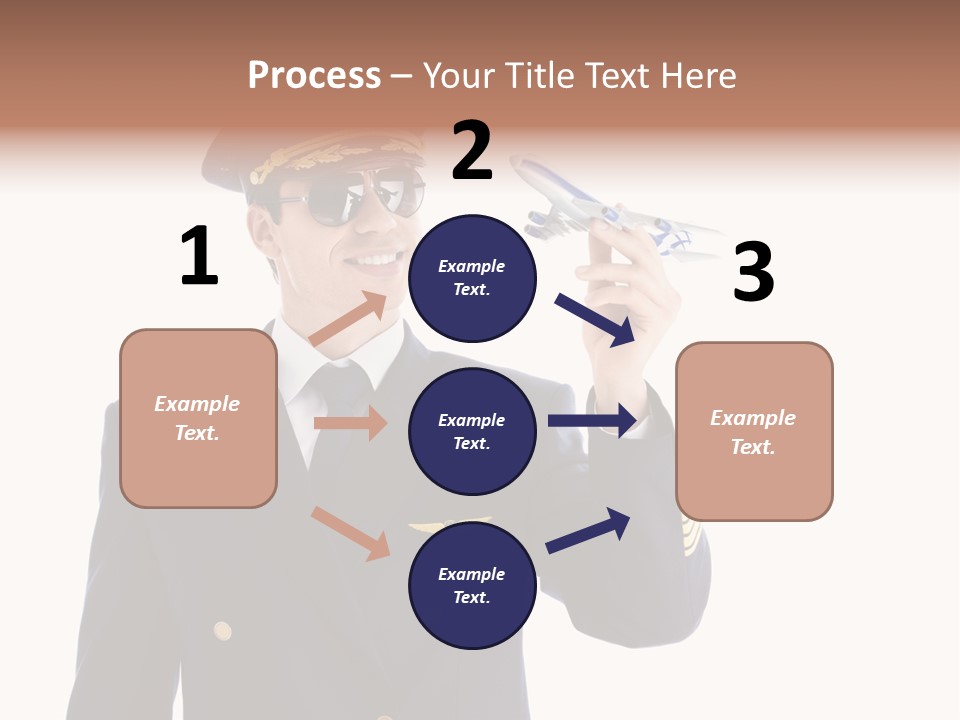 Looking Uniforms Pilot PowerPoint Template
