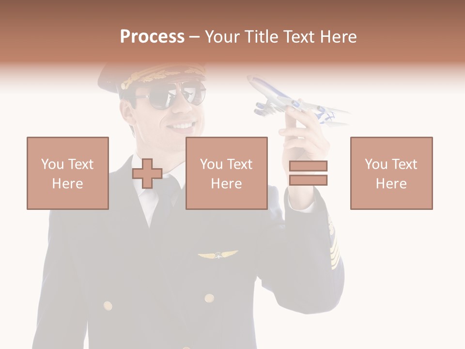 Looking Uniforms Pilot PowerPoint Template