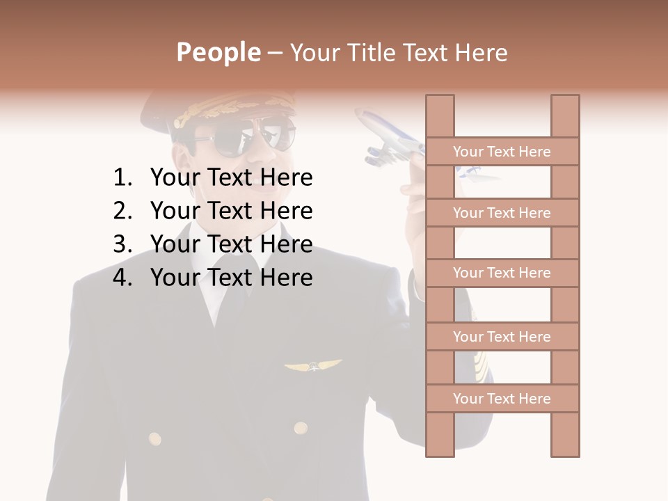 Looking Uniforms Pilot PowerPoint Template