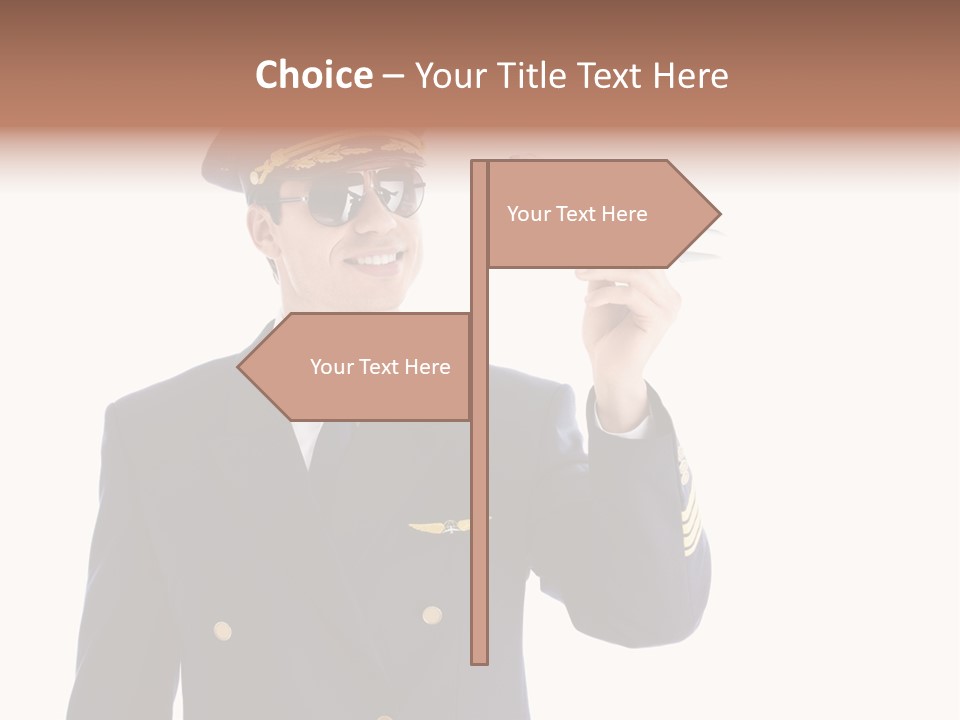 Looking Uniforms Pilot PowerPoint Template