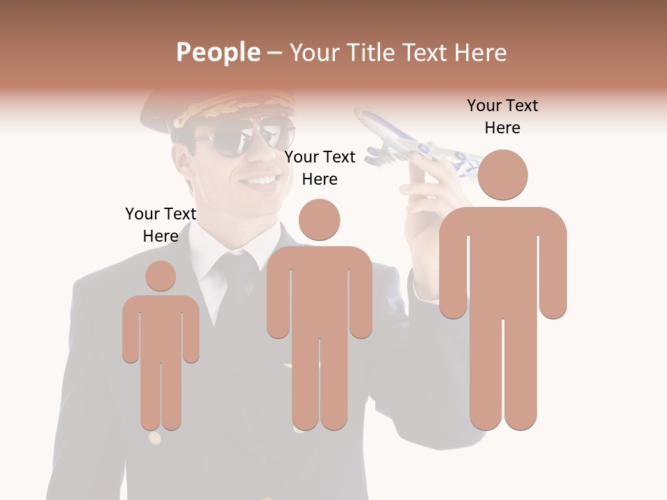 Looking Uniforms Pilot PowerPoint Template