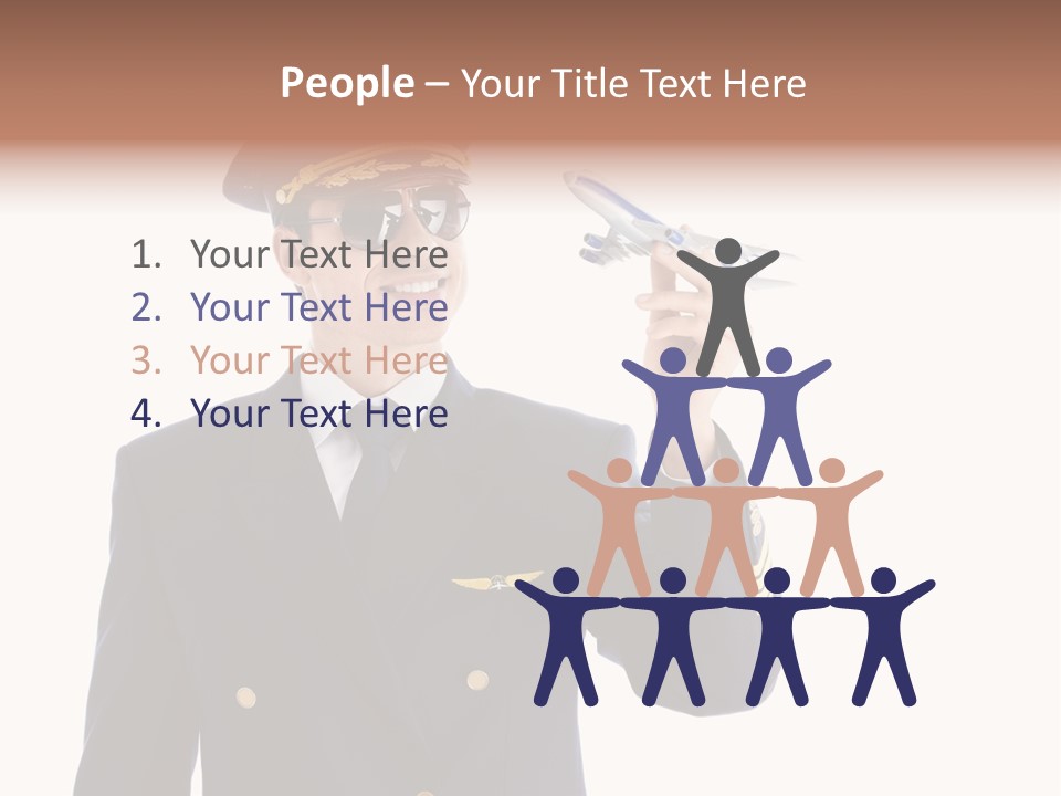 Looking Uniforms Pilot PowerPoint Template