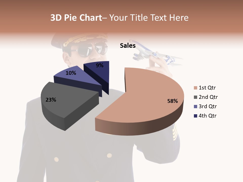 Looking Uniforms Pilot PowerPoint Template