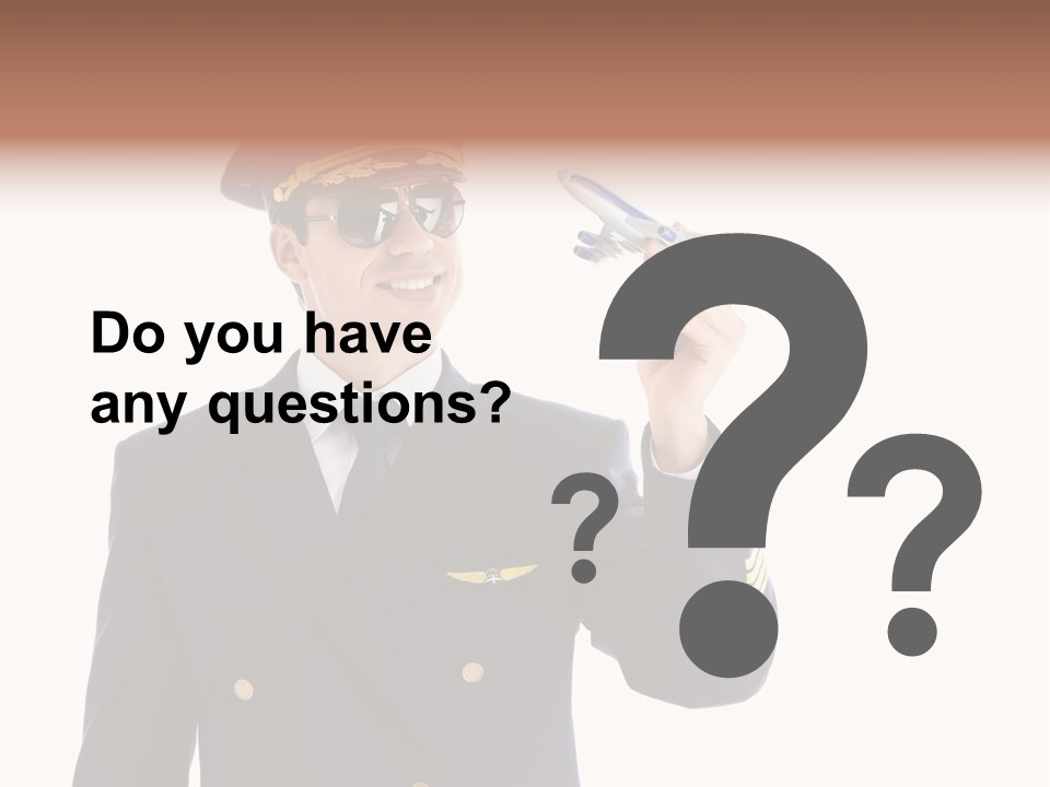 Looking Uniforms Pilot PowerPoint Template