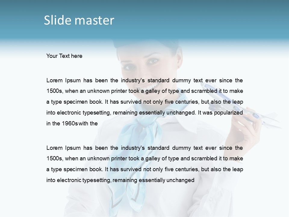 Profession Smiling Air PowerPoint Template