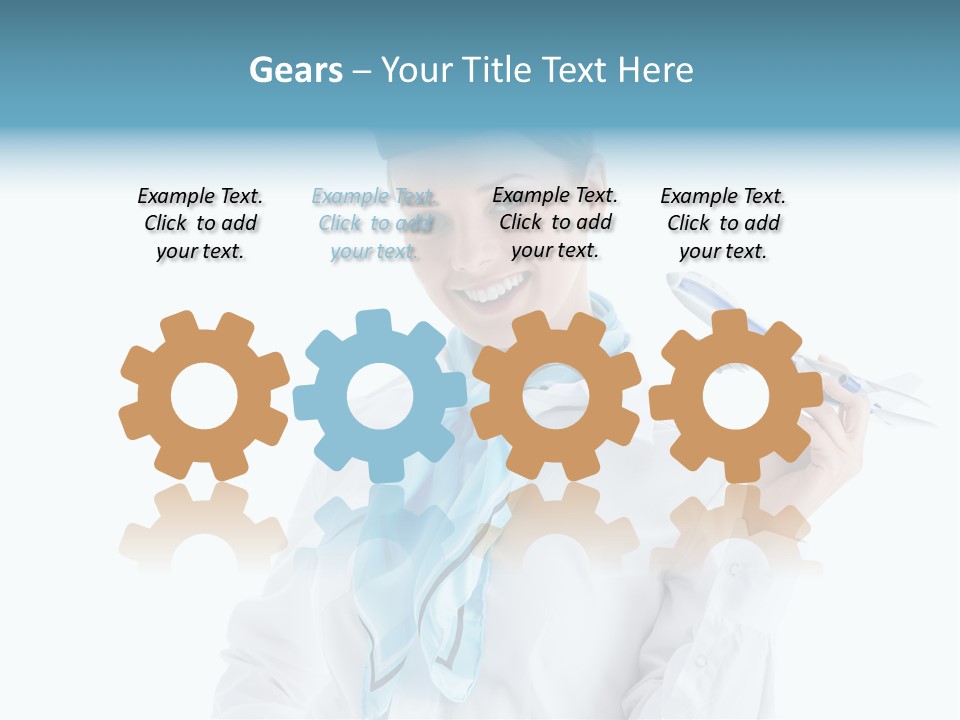 Profession Smiling Air PowerPoint Template