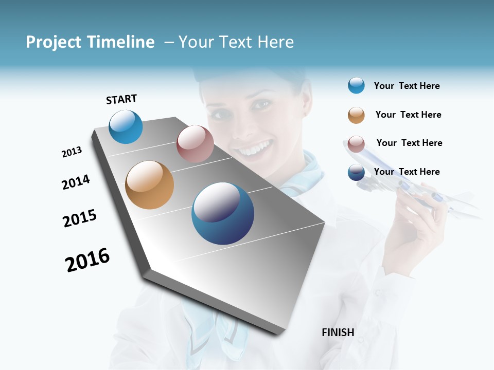 Profession Smiling Air PowerPoint Template