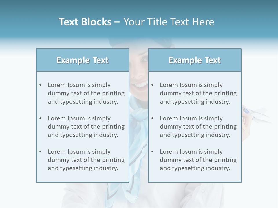 Profession Smiling Air PowerPoint Template