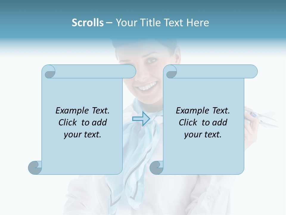 Profession Smiling Air PowerPoint Template