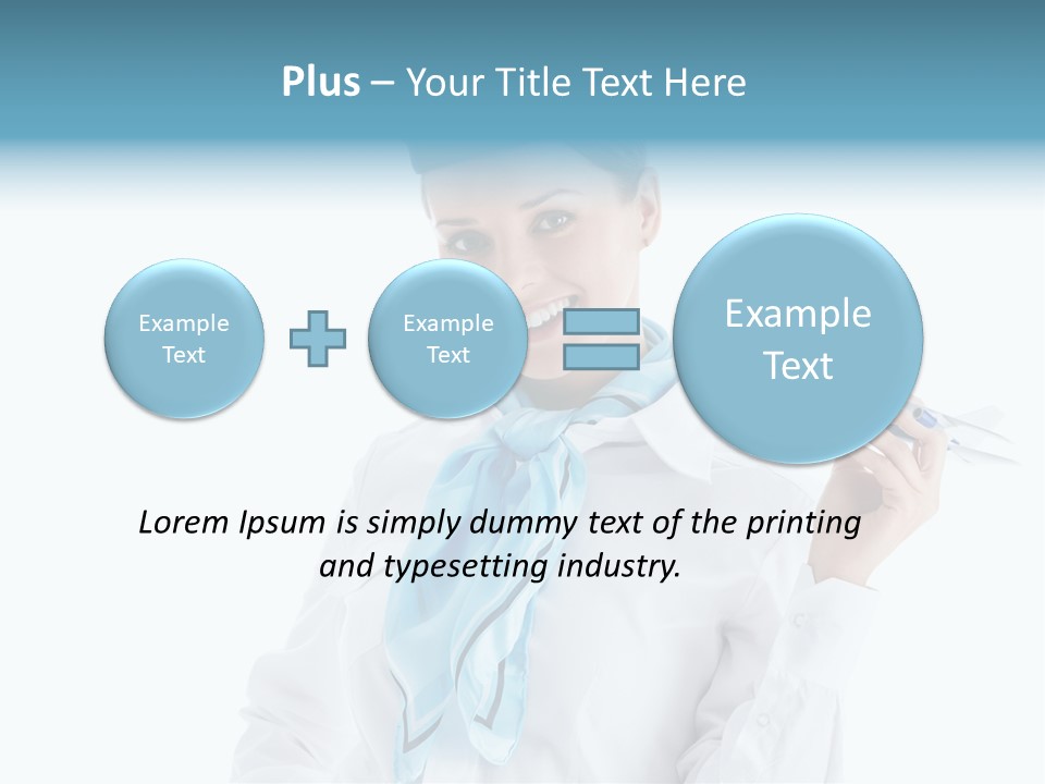 Profession Smiling Air PowerPoint Template