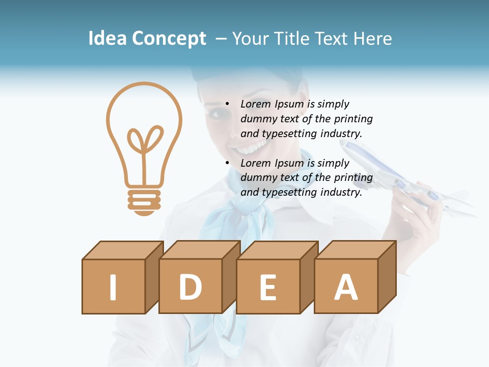 Profession Smiling Air PowerPoint Template