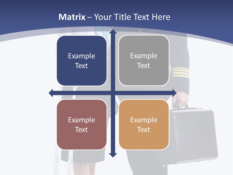 Woman Men Baggage PowerPoint Template