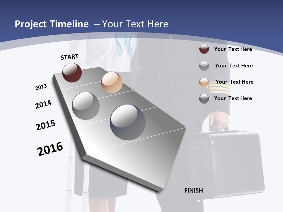 Woman Men Baggage PowerPoint Template