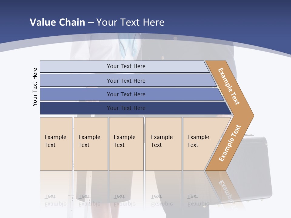 Woman Men Baggage PowerPoint Template