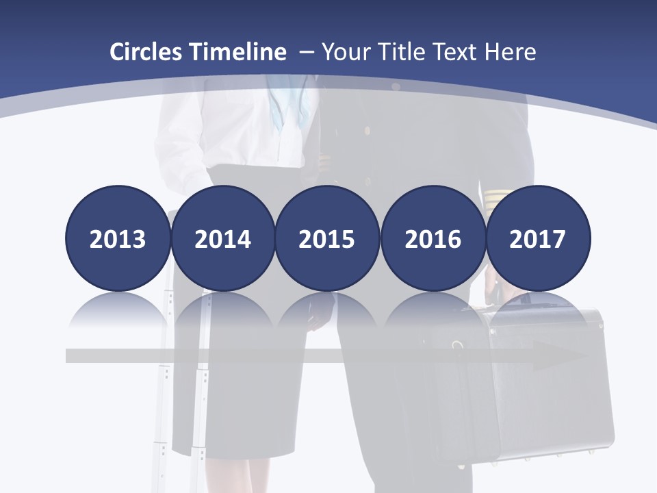 Woman Men Baggage PowerPoint Template