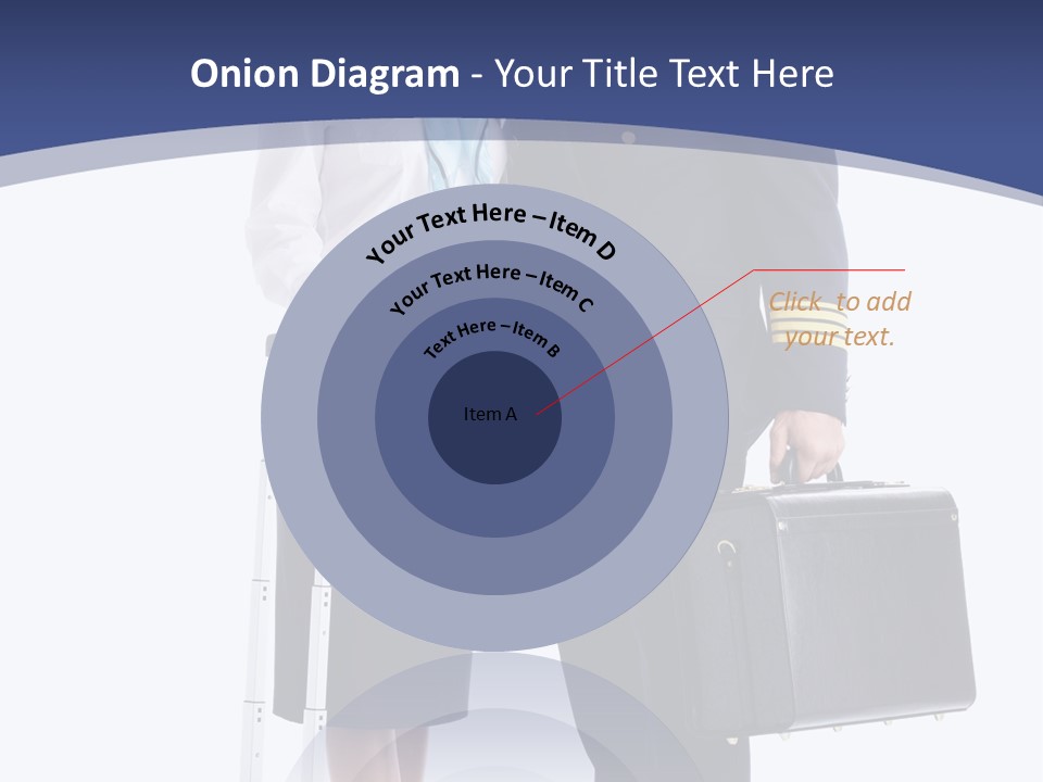 Woman Men Baggage PowerPoint Template