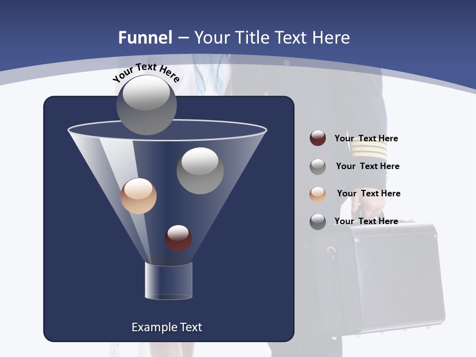 Woman Men Baggage PowerPoint Template