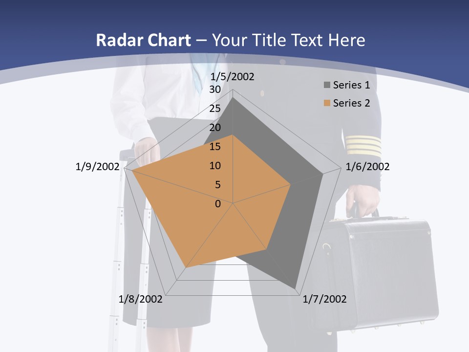 Woman Men Baggage PowerPoint Template
