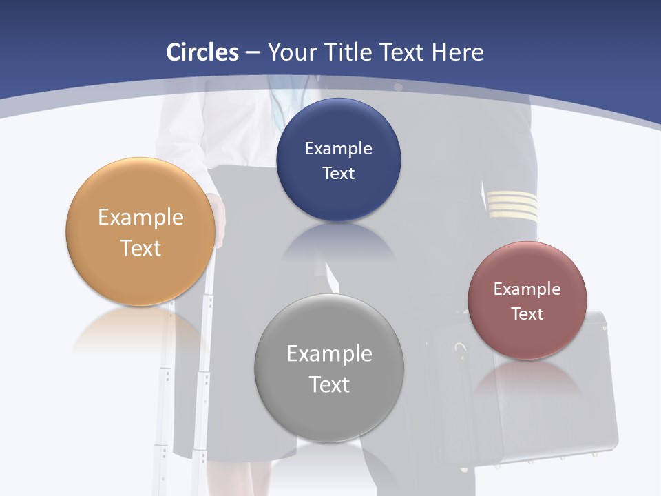 Woman Men Baggage PowerPoint Template