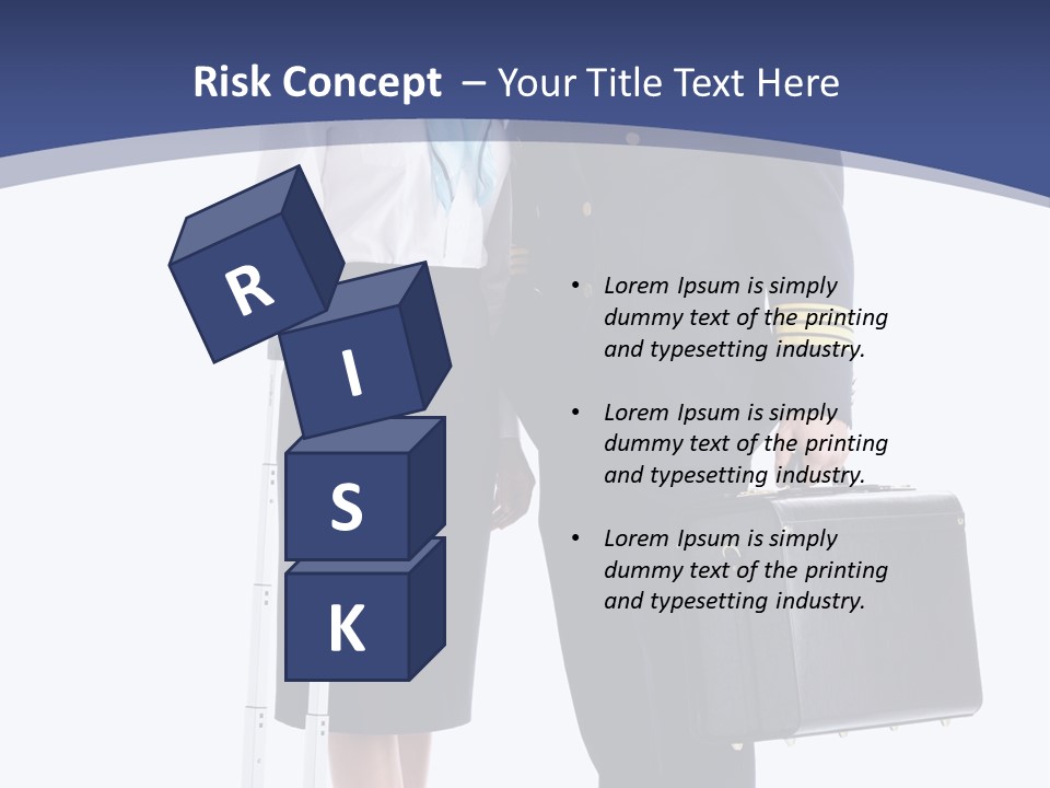 Woman Men Baggage PowerPoint Template