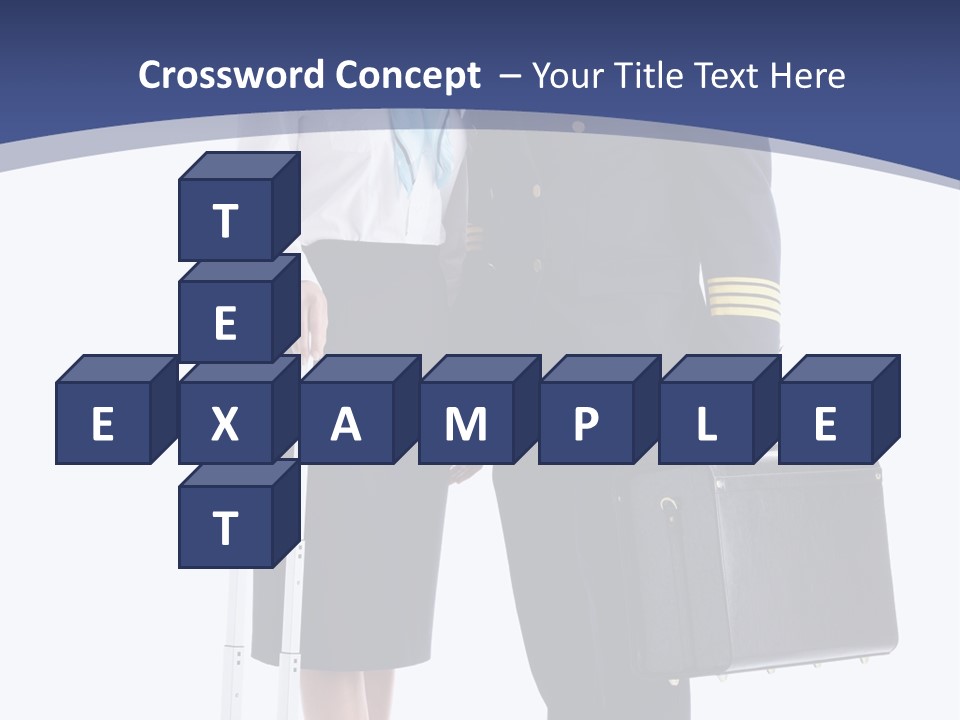 Woman Men Baggage PowerPoint Template