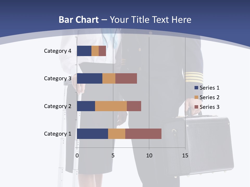 Woman Men Baggage PowerPoint Template