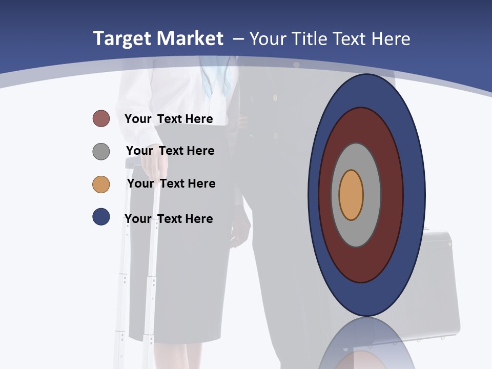 Woman Men Baggage PowerPoint Template