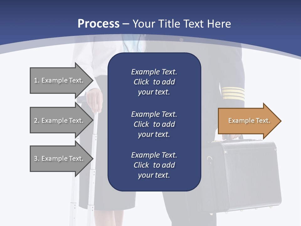 Woman Men Baggage PowerPoint Template