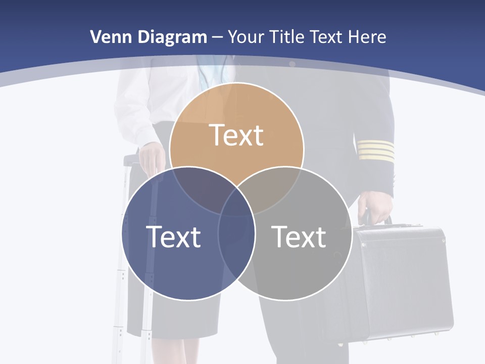 Woman Men Baggage PowerPoint Template