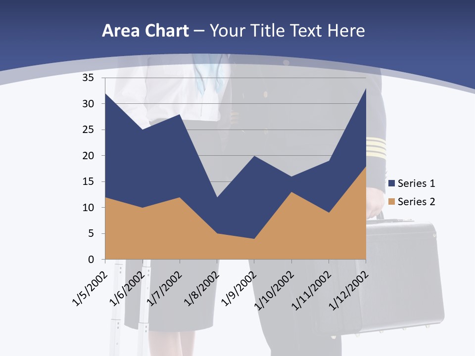 Woman Men Baggage PowerPoint Template