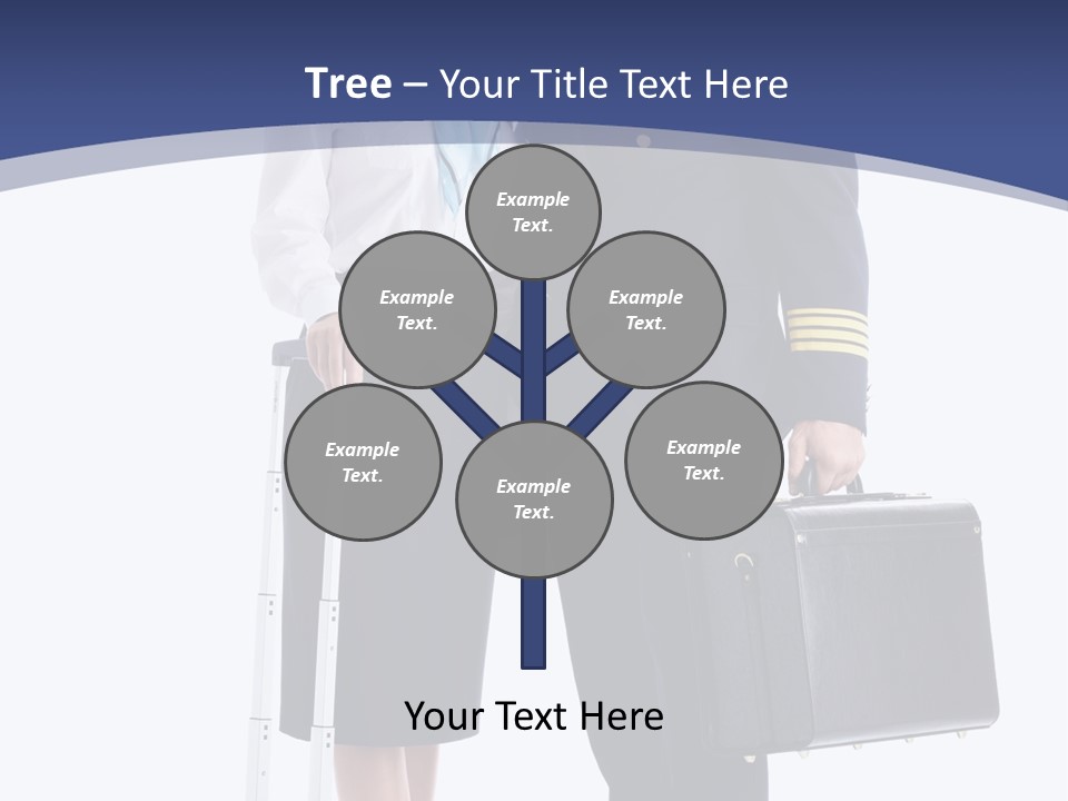 Woman Men Baggage PowerPoint Template