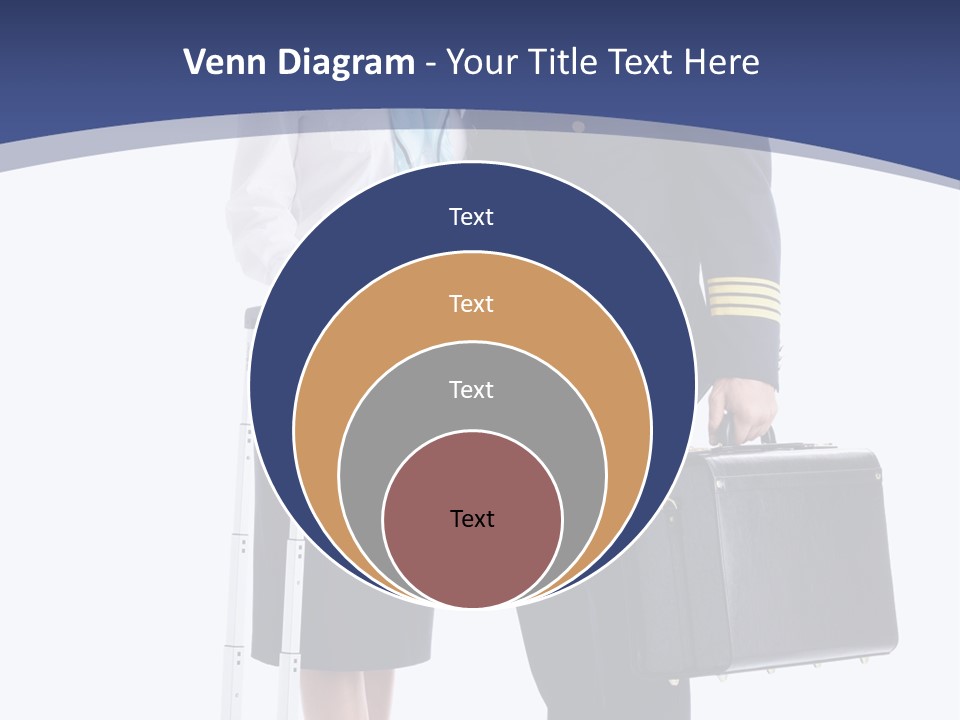 Woman Men Baggage PowerPoint Template