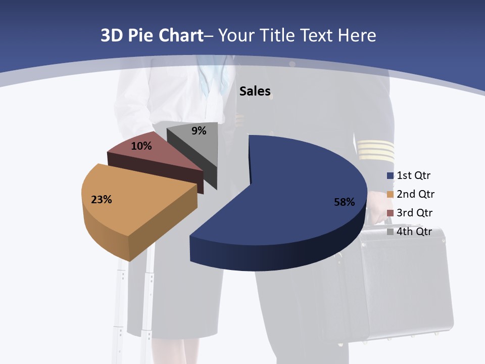 Woman Men Baggage PowerPoint Template