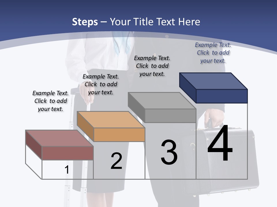 Woman Men Baggage PowerPoint Template