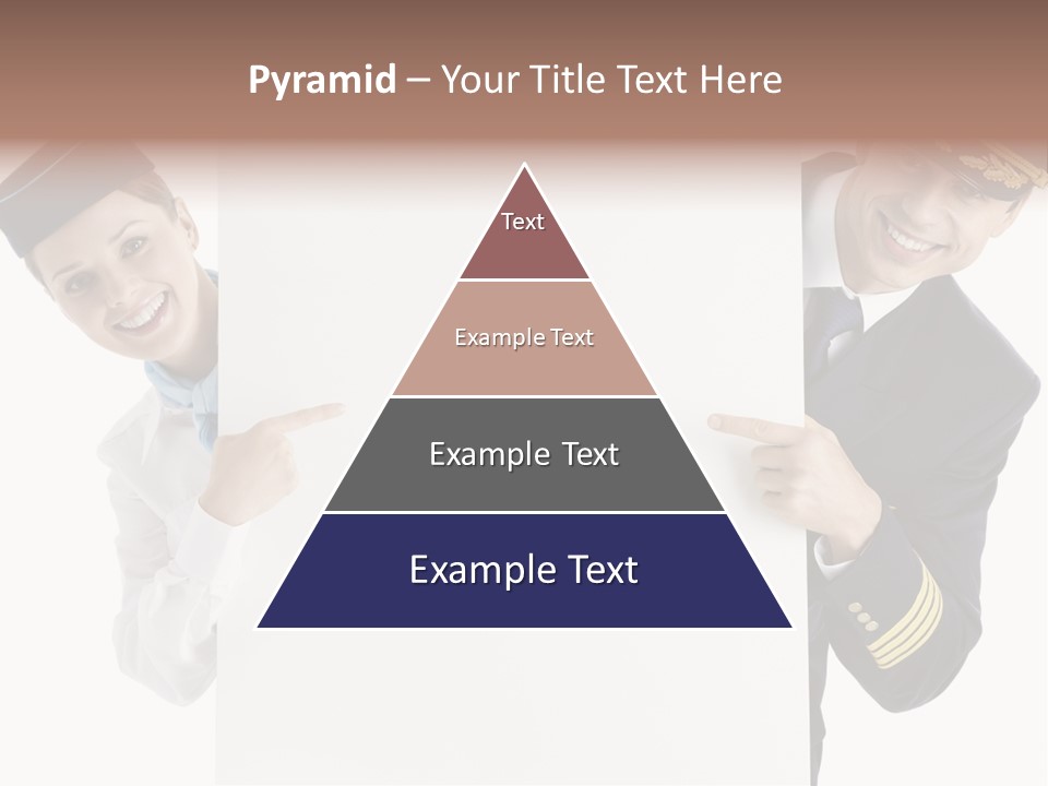 Flying Male Employees PowerPoint Template