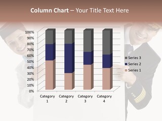 Flying Male Employees PowerPoint Template