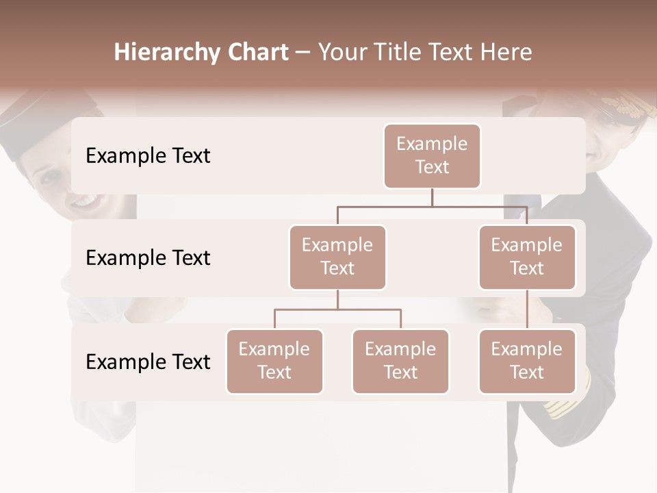 Flying Male Employees PowerPoint Template