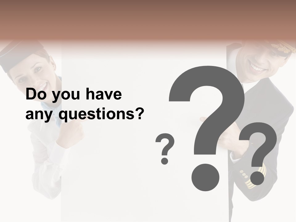 Flying Male Employees PowerPoint Template