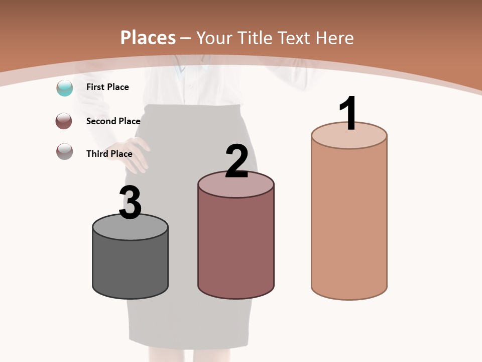 Forage Cap Happiness Woman PowerPoint Template