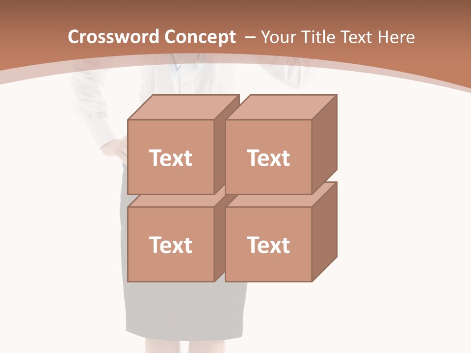 Forage Cap Happiness Woman PowerPoint Template