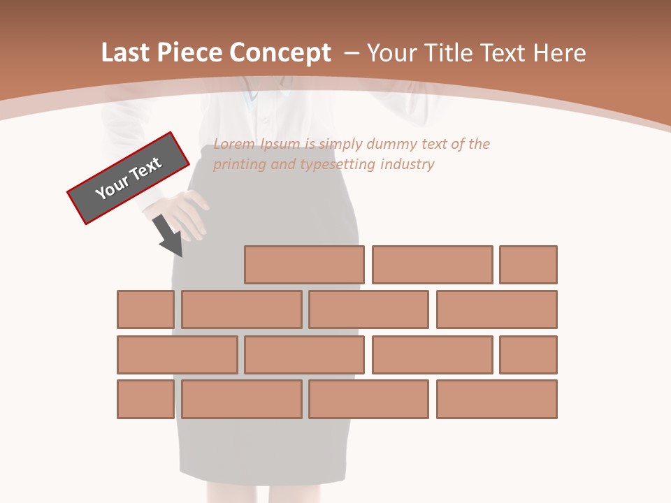 Forage Cap Happiness Woman PowerPoint Template